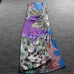 Etro Dress Womens 38 Printed Knee Length Mini Floral Paisley Boho Chic Artsy